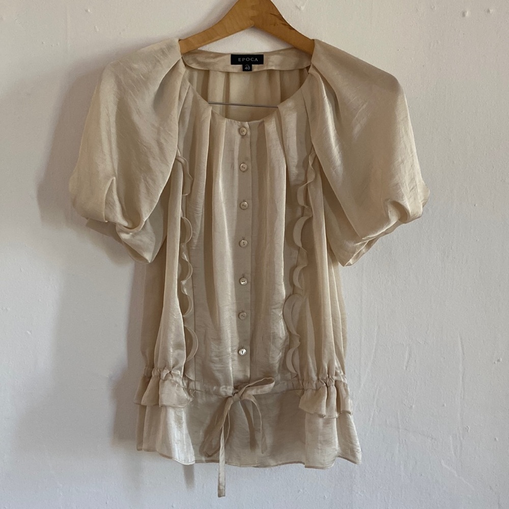 Anthropology - Epoca puffy sleeve summer blouse / IT 40